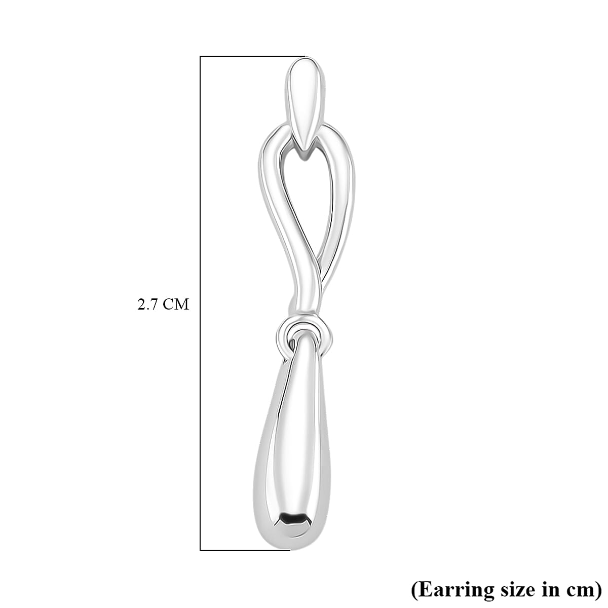Lucy Q Drip Collection - Earrings in Rhodium Overlay Sterling Silver