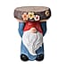 Gnome Stool with Tree Stump Top (32x31x43 cm) - Multicolor