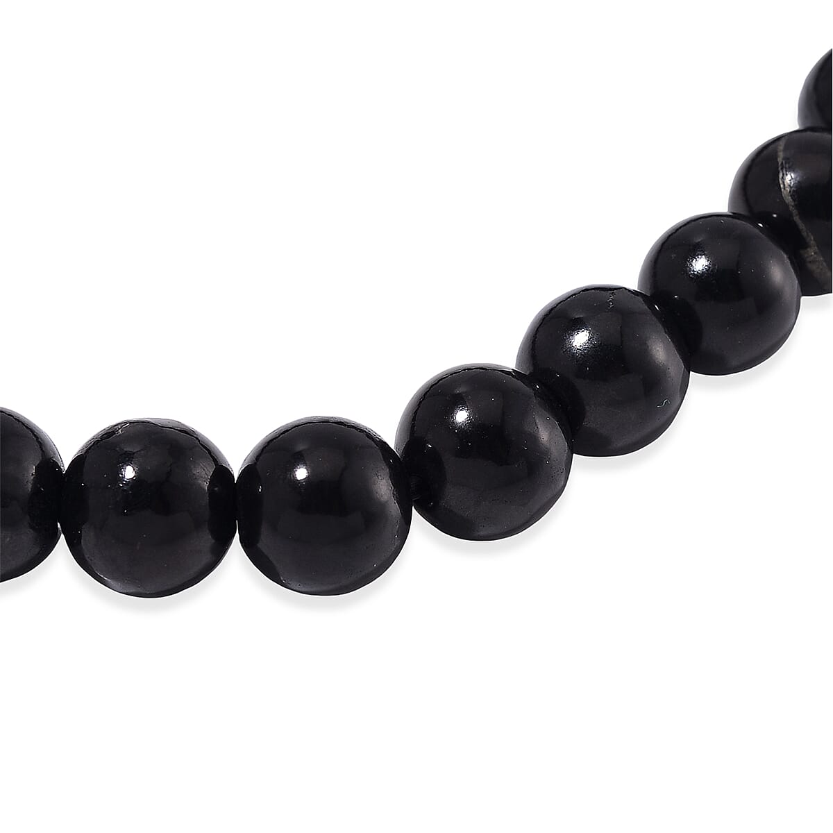 Natural Shungite Stretchable Bracelet 130.00 Ct. Natural Shungite Stretchable Bracelet 130.00 Ct.
