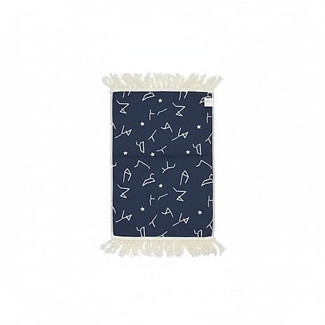 Turkish Floor Rug (Size 90x60cm) - Black and White