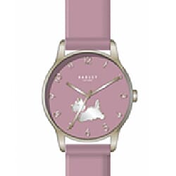Radley Quartz Movt. 3 ATM Water Resistance Gold Dial Ring in Stainless Steel Ladies Watch with Blue Colour Leather Strap