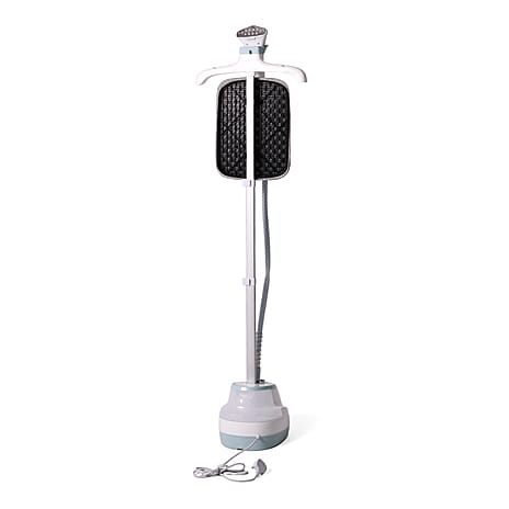 Bliss and Beyond Garment Steamer - 1800W, 1.6L Tank with Ironing Board - Glove - White - Blue