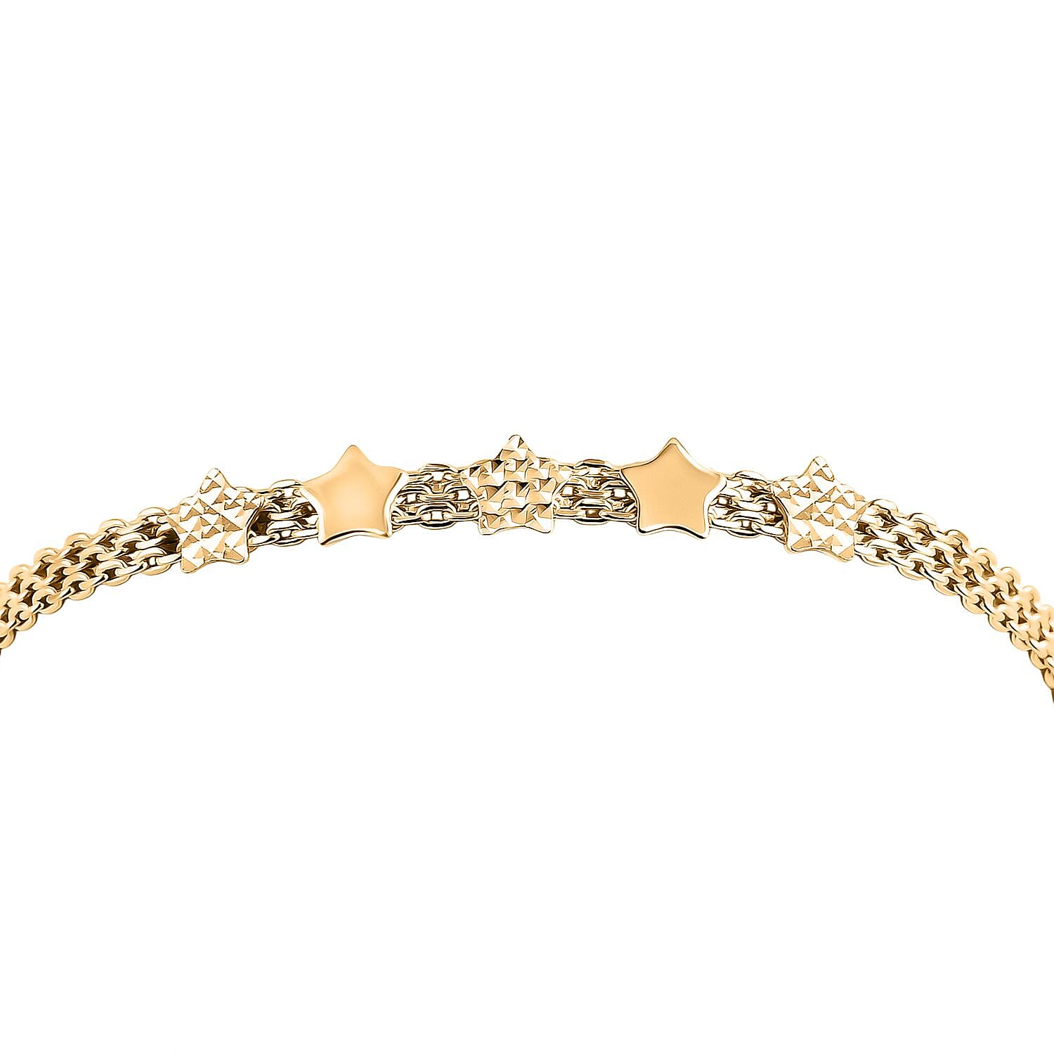 Royal Bali Collection - 9K Yellow Gold Bracelet (Size 7.5) with Lobster Clasp, Gold Wt. 1.65 Gms.