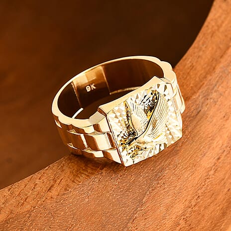 9K Yellow Gold Ring, Gold Wt. 2.45 Gms.