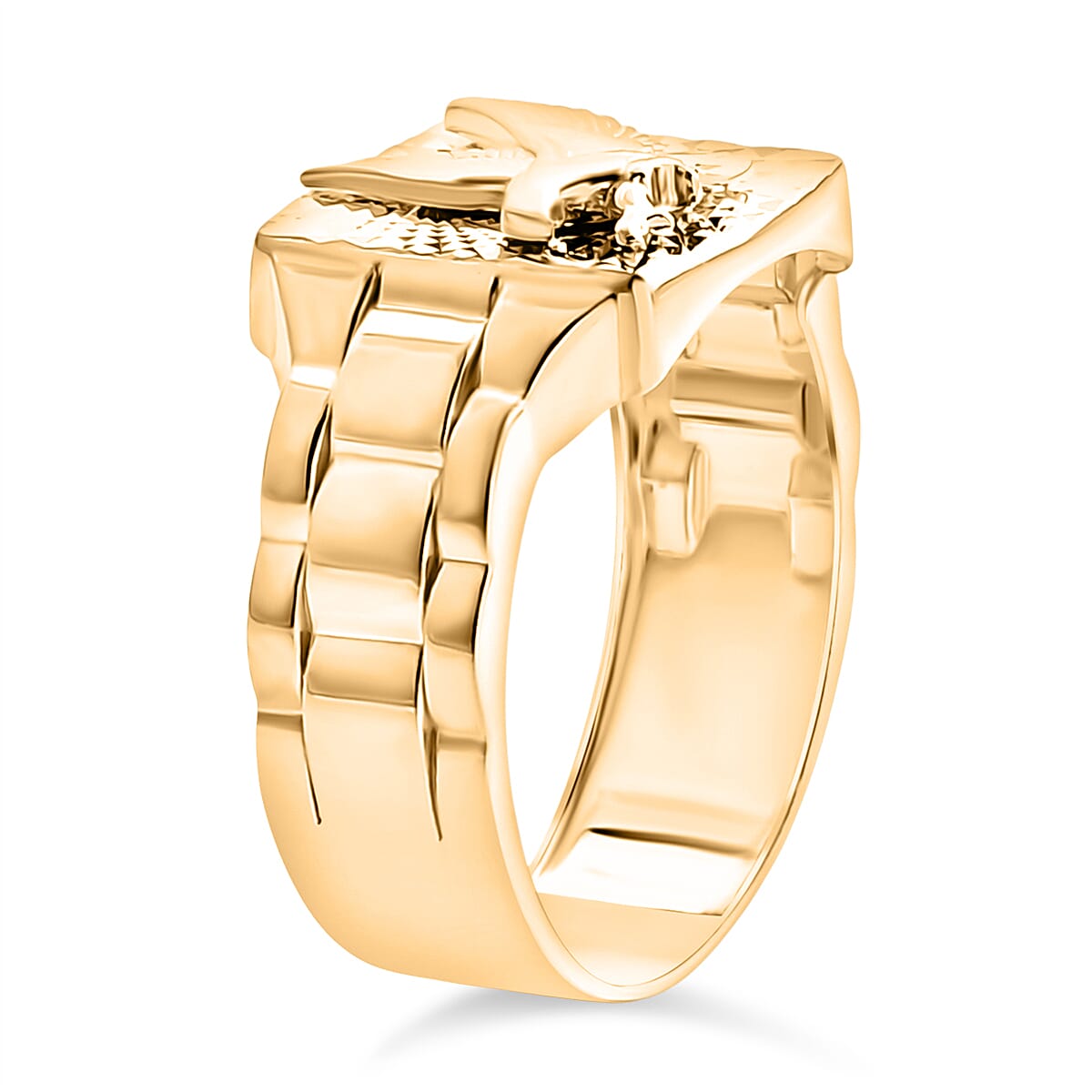 9K Yellow Gold Ring, Gold Wt. 2.45 Gms.