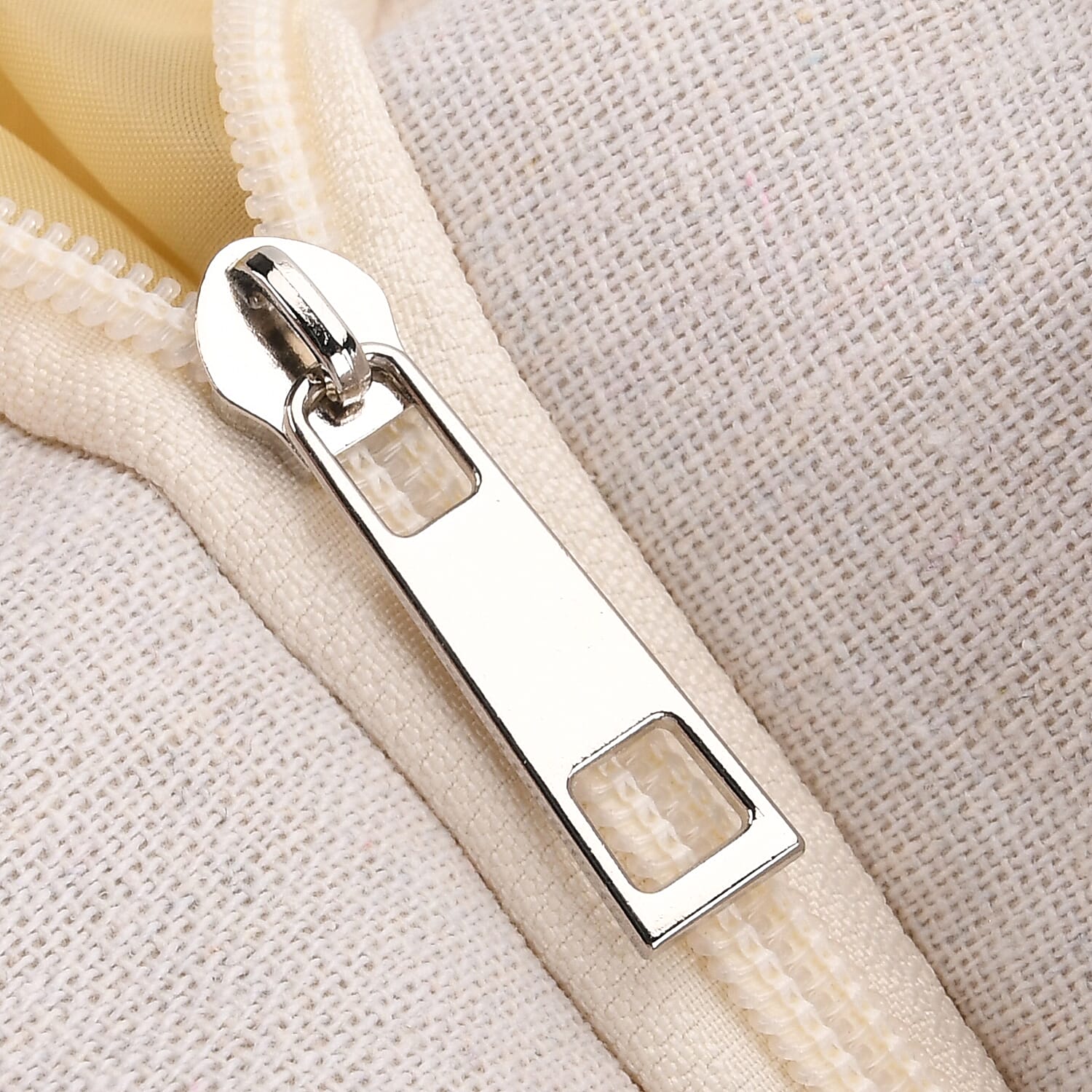 Ethnic Style Print Jute Tote Bag - Red