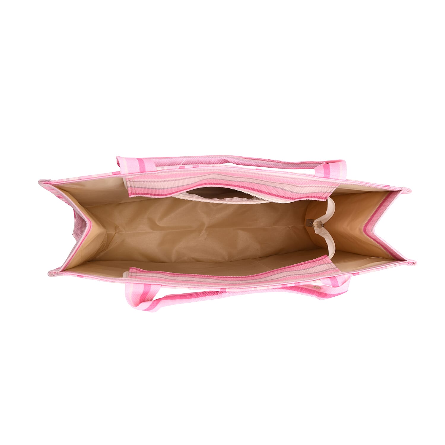 Designer Inspired Stripe Pattern Tote Bag