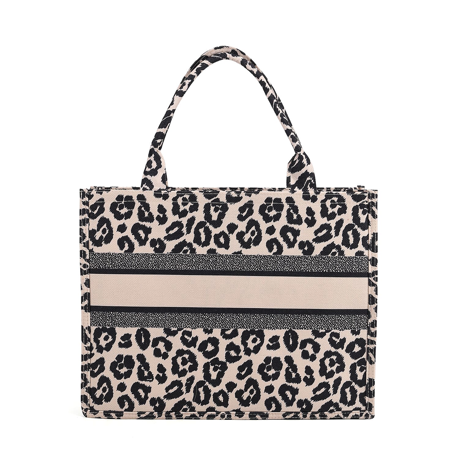 Designer Inspired Leopard Print Tote Bag