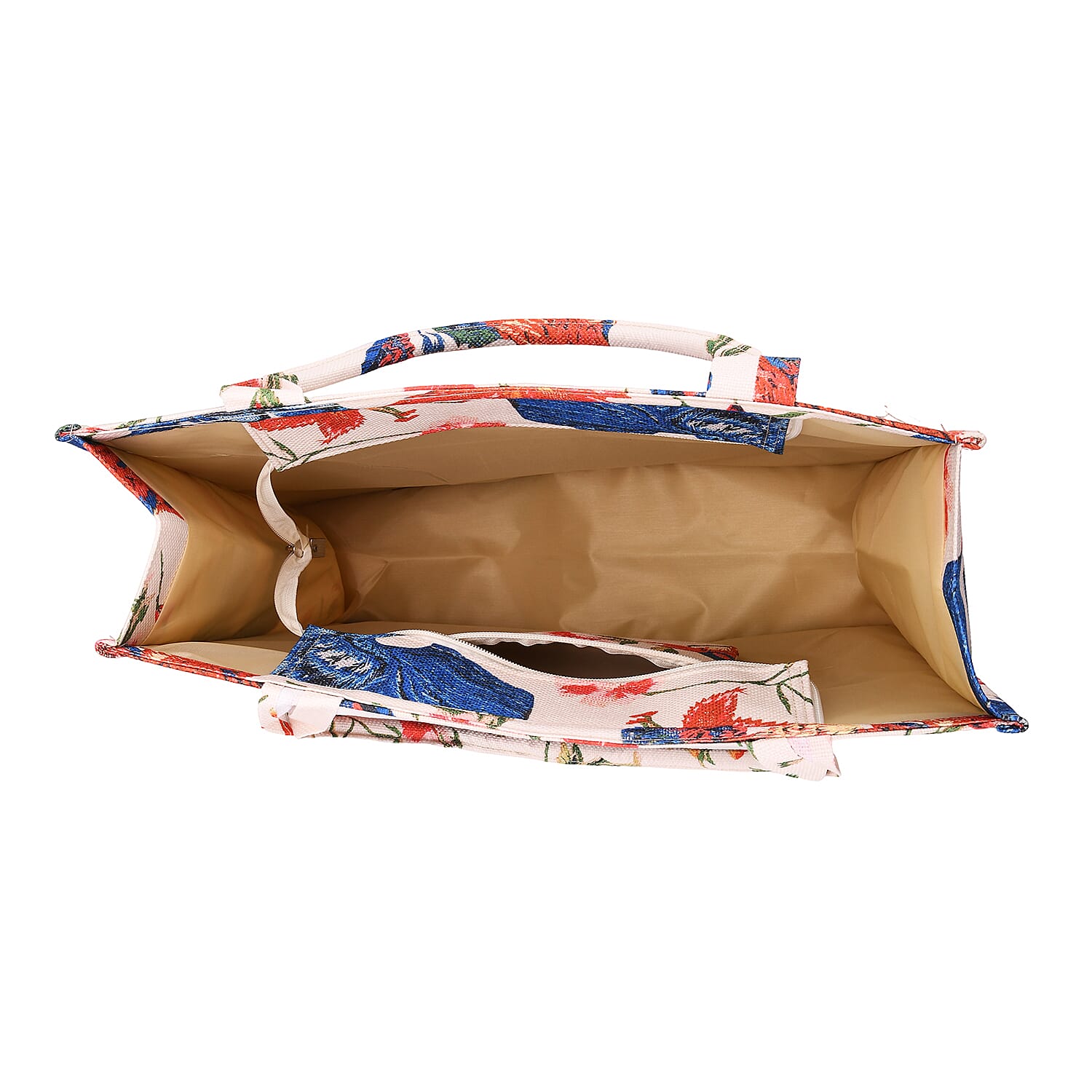 Designer Inspired Bird Pattern Tote Bag