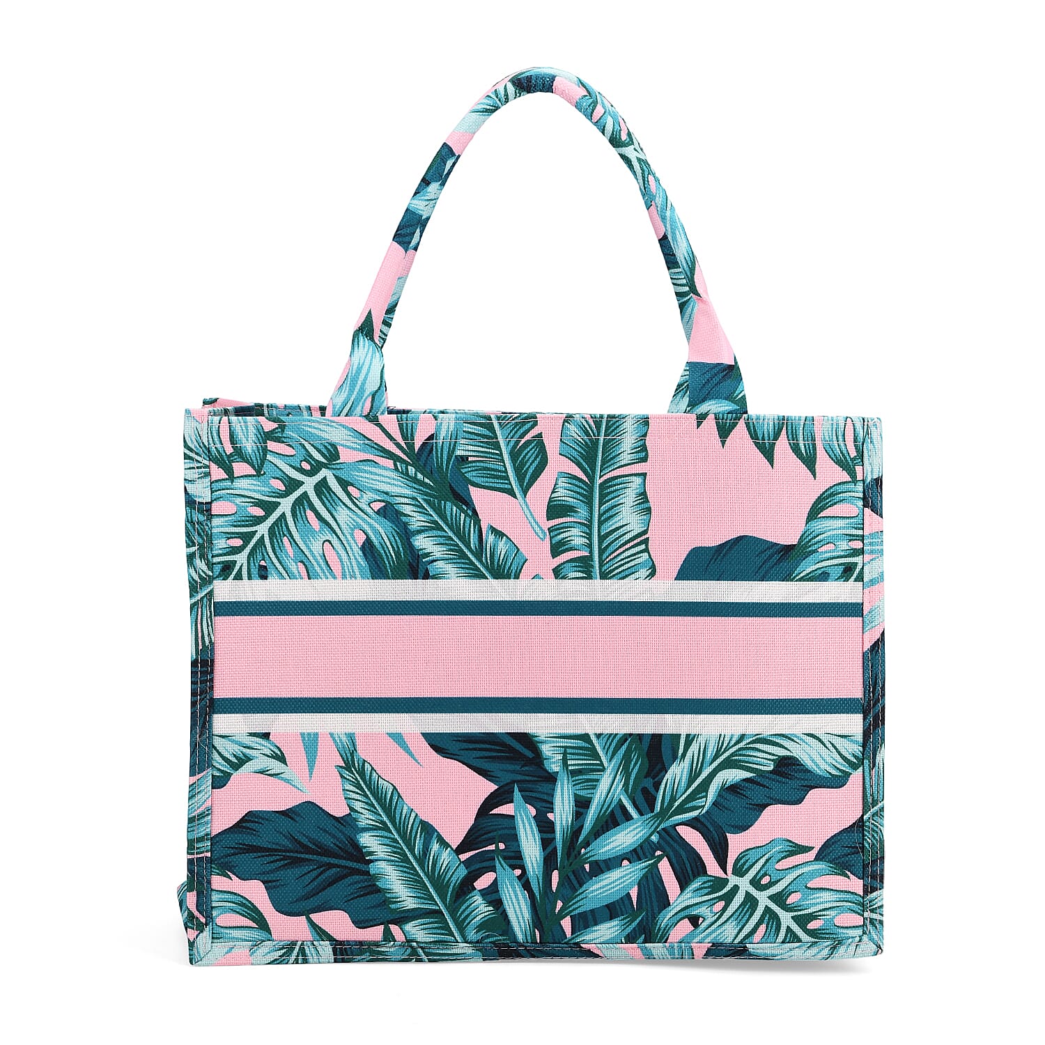 Designer Inspired Tropical Leaves Printed Tote Bag