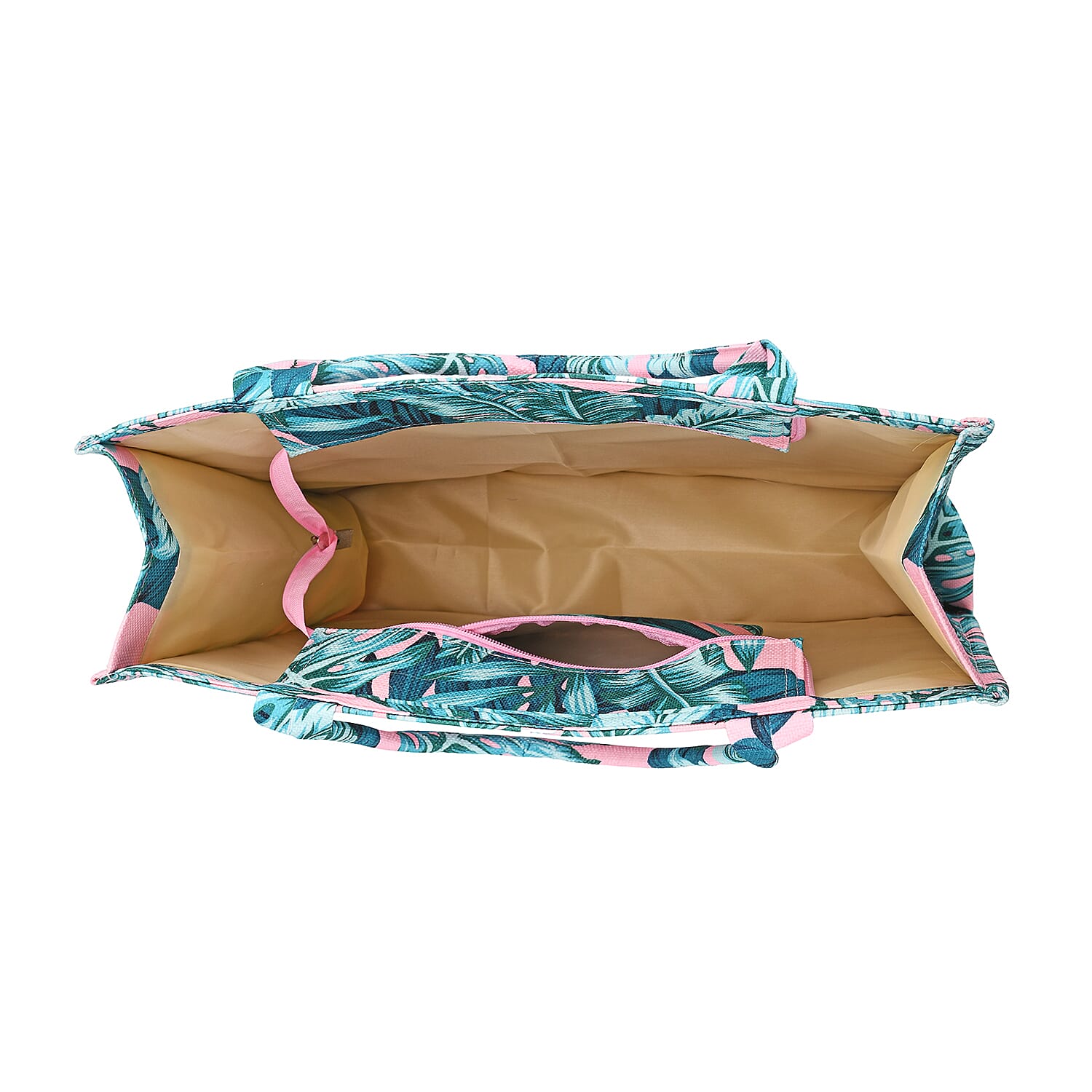 Designer Inspired Tropical Leaves Printed Tote Bag