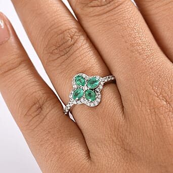 https://tjcuk.sirv.com/Products/81/1/8110064/Emerald-White-Zircon-Main-Stone-With-Side-Stone-Ring-in-Rhodium-Overla_8110064_2.jpg?w=342&h=342