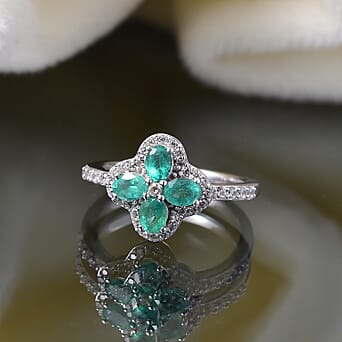 https://tjcuk.sirv.com/Products/81/1/8110069/Emerald-White-Zircon-Main-Stone-With-Side-Stone-Ring-in-Rhodium-Overla_8110069_1.jpg?w=342&h=342