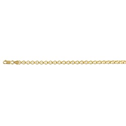 Italian Close Out - Belcher Chain With Lobster Clasp In Yellow Gold Plated Sterling Silver 20 Inch