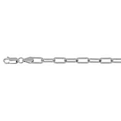 Italian Close Out - Yellow Gold Overlay Sterling Silver Paperclip Chain With Lobster Clasp 20 Inch