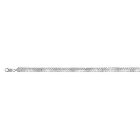 Italian Close Out - Sterling Silver Bismark Necklace (Size - 20)