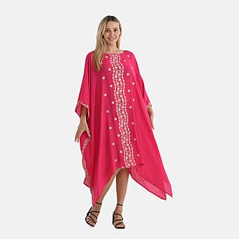 https://tjcuk.sirv.com/Products/81/1/8110370/La-Marey-Embroidery-Kaftan-Dress-Size-One-Size-Pink-Yellow_8110370_3.jpg?w=342&h=342