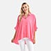 LA MAREY Womens Viscose Relaxed Fit Button Down Shirt 