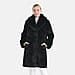 &Maisi Plush Faux Fur Longline Coat
