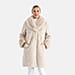 &Maisi Plush Faux Fur Longline Coat