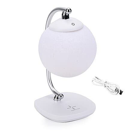 15W Wireless Charging Moon Light - White 15W Wireless Charging Moon Light - White
