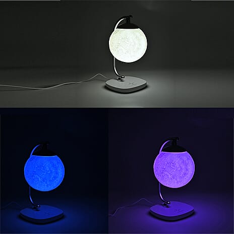 15W Wireless Charging Moon Light - White