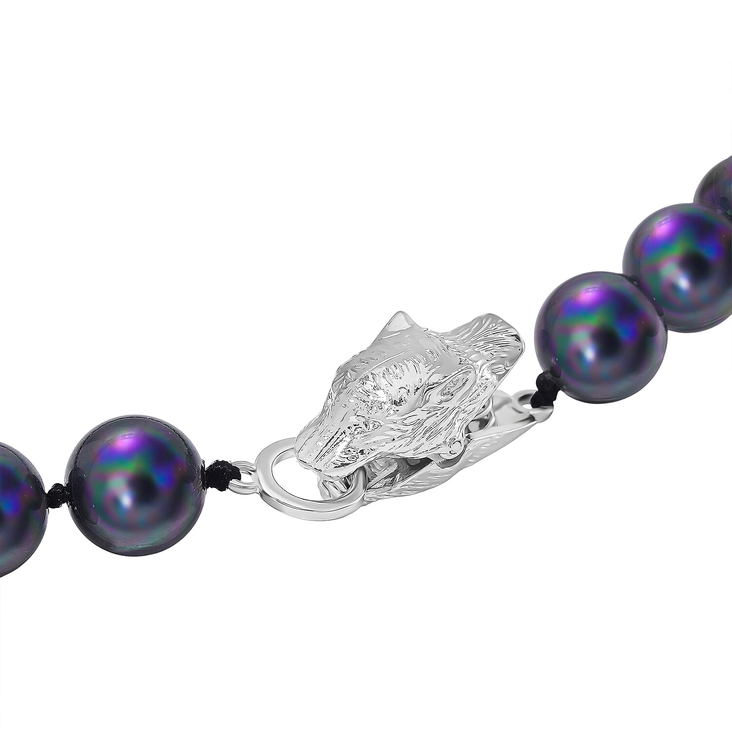 Designer Inspired - Peacock Color Shell Pearl Necklace (Size - 20) 380.00 Ct.