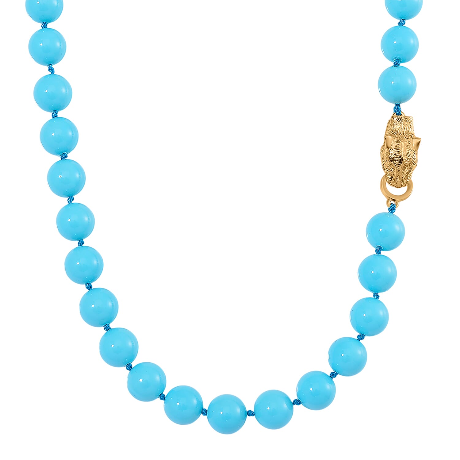 Designer Inspired - Sleeping Beauty Color Shell Pearl Necklace (Size - 20) 380.00 Ct.
