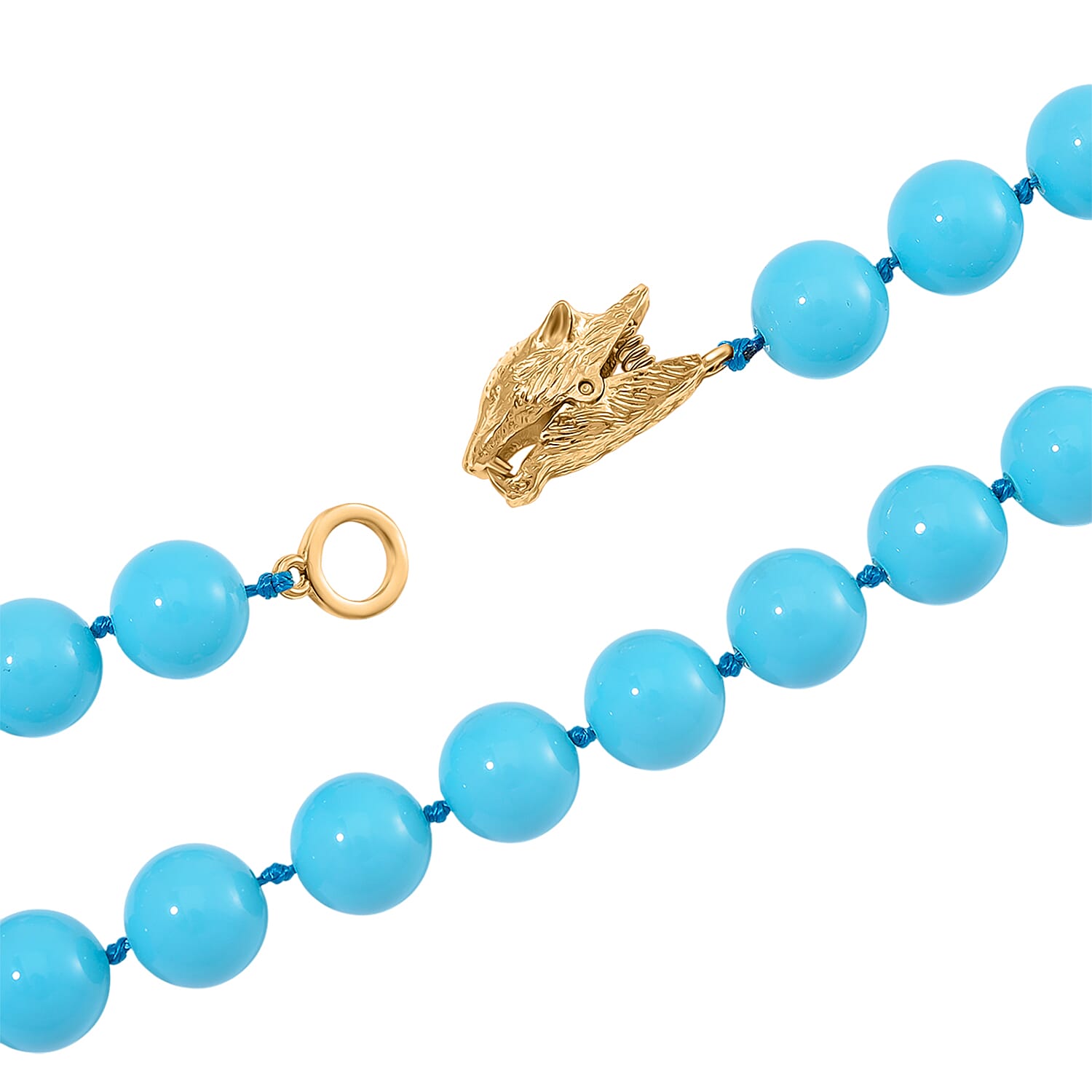 Designer Inspired - Sleeping Beauty Color Shell Pearl Necklace (Size - 20) 380.00 Ct.