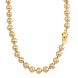 Close Out Deal- Golden Shell Pearl Necklace (Size - 20)  380.00 Ct.