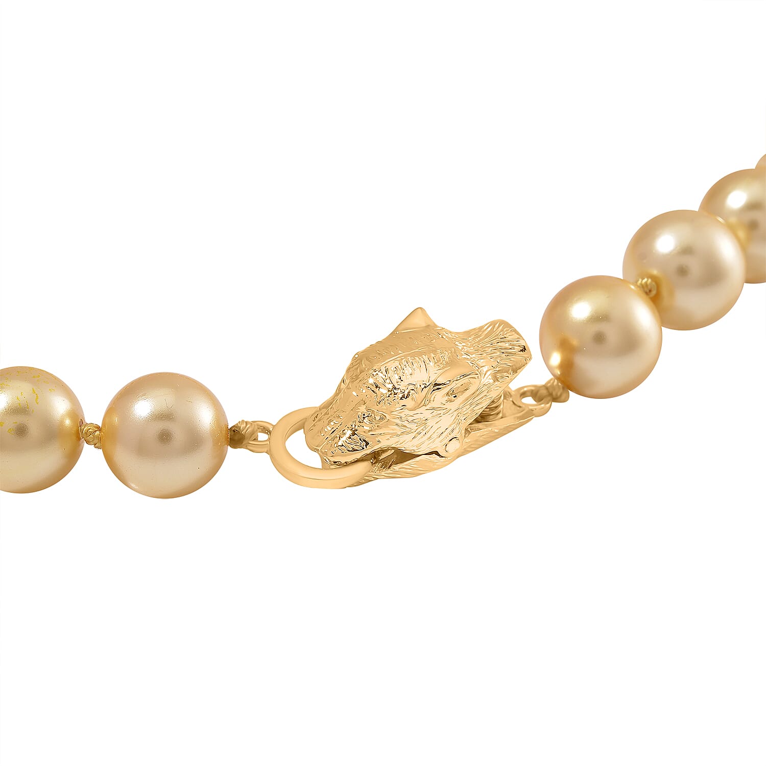 Close Out Deal- Golden Shell Pearl Necklace (Size - 20)  380.00 Ct.