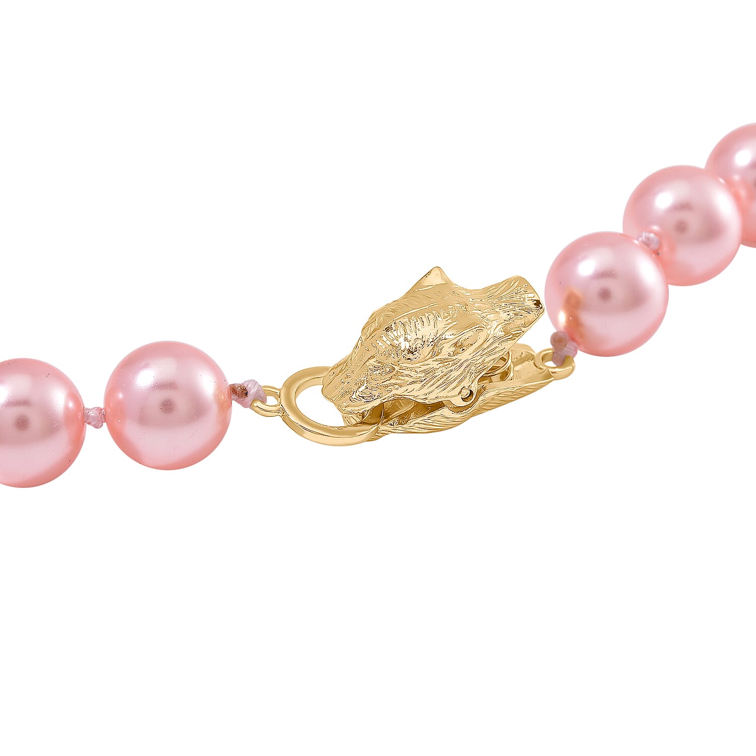 Designer Inspired - Peach Shell Pearl Necklace (Size - 20) 380.00 Ct.