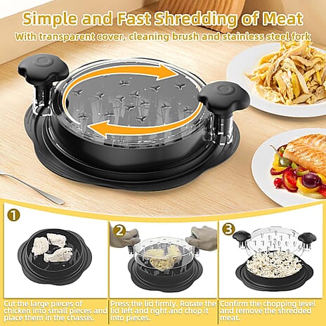 NEW Meat Shredder - Pork, Chicken, Beef - Dishwasher Safe - Black