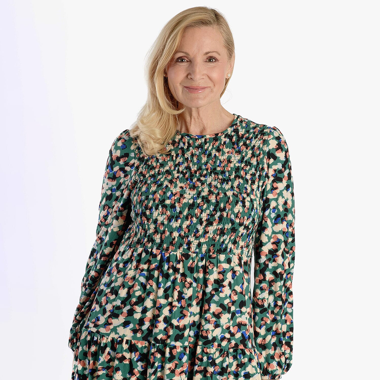 La Marey Soft Touch Knitted Shirred Dress 