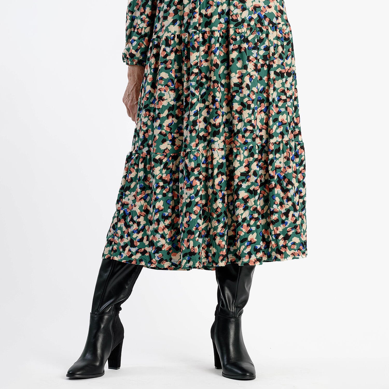 La Marey Soft Touch Knitted Shirred Dress 