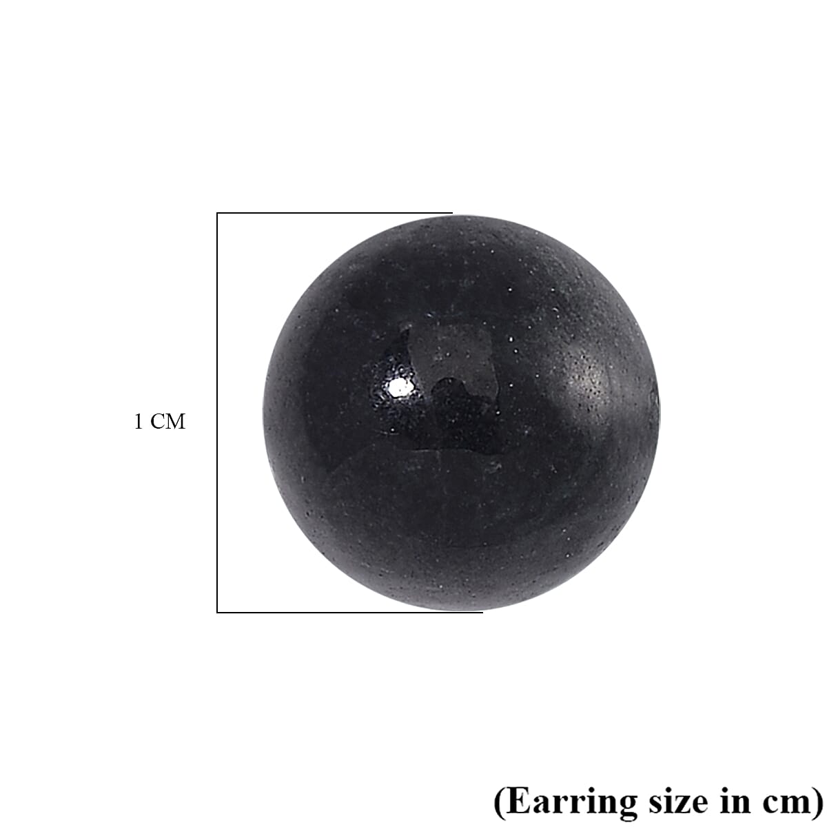 Black Jadeite Earrings with Push Backs in Rhodium Overlay Sterling Silver 15.00 Ct.