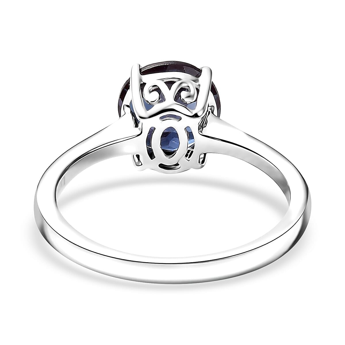 10K White Gold AAA Lab Grown Alexandrite Solitaire Ring, Gold Wt.2.61 Gms  2.135  Ct.