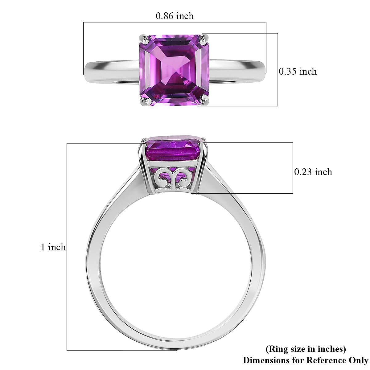 Luxuriant Diamond 10K White Gold AAA Lab Grown Color Change Sapphire Solitaire Ring, Gold Wt.3.52 Gms 3.535 Ct. Luxuriant Diamond 10K White Gold AAA Lab Grown Color Change Sapphire Solitaire Ring, Gold Wt.3.52 Gms 3.535 Ct.