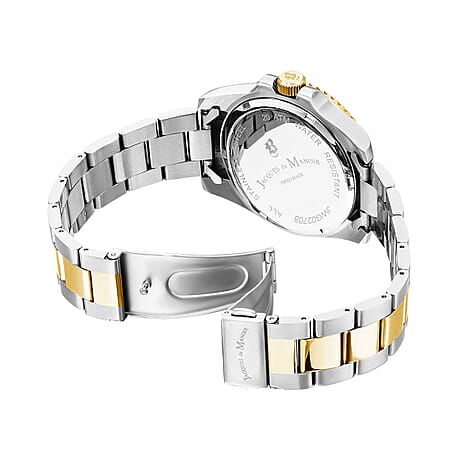 Jacques Du Manoir Swiss Mens Watch in Stainless Steel - Silver Gold