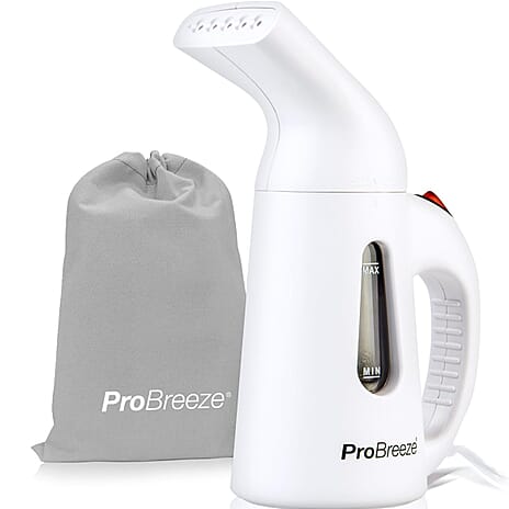 Pro Breeze Garment Steamer Compact and Portable Handheld Fabric Steamer with Ultra-Fast Heating Element - White