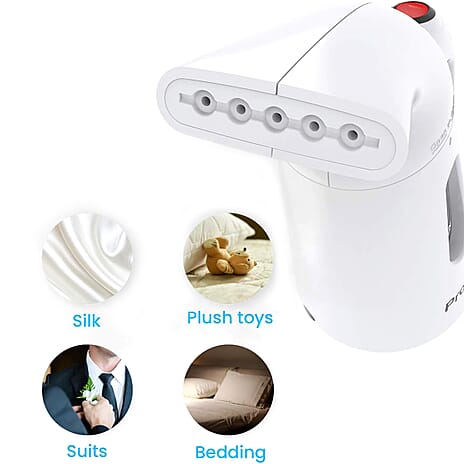 Pro Breeze Garment Steamer Compact and Portable Handheld Fabric Steamer with Ultra-Fast Heating Element - White