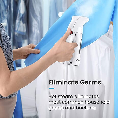 Pro Breeze Garment Steamer Compact and Portable Handheld Fabric Steamer with Ultra-Fast Heating Element - White