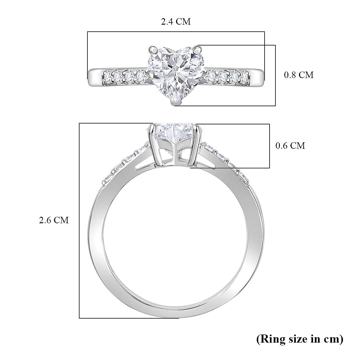 Swarovski Zirconia Solitaire Ring in Rhodium Overlay Sterling Silver 2.51 Ct. Swarovski Zirconia Solitaire Ring in Rhodium Overlay Sterling Silver 2.51 Ct.