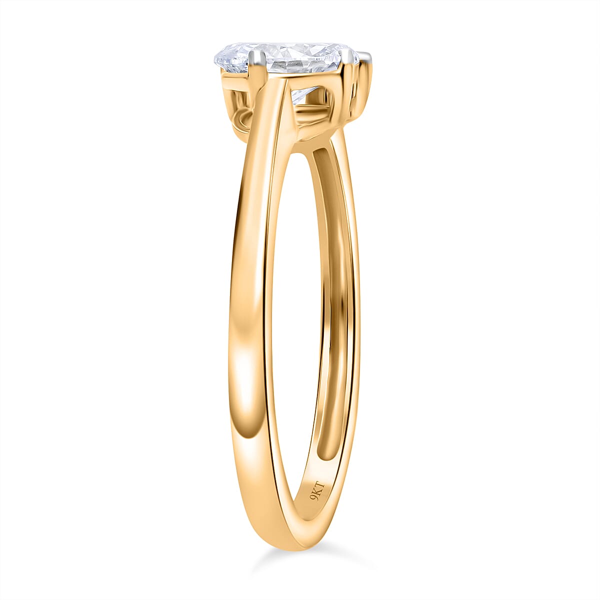 Luxuriant Lab Grown Diamond Ring in Sterling Silver