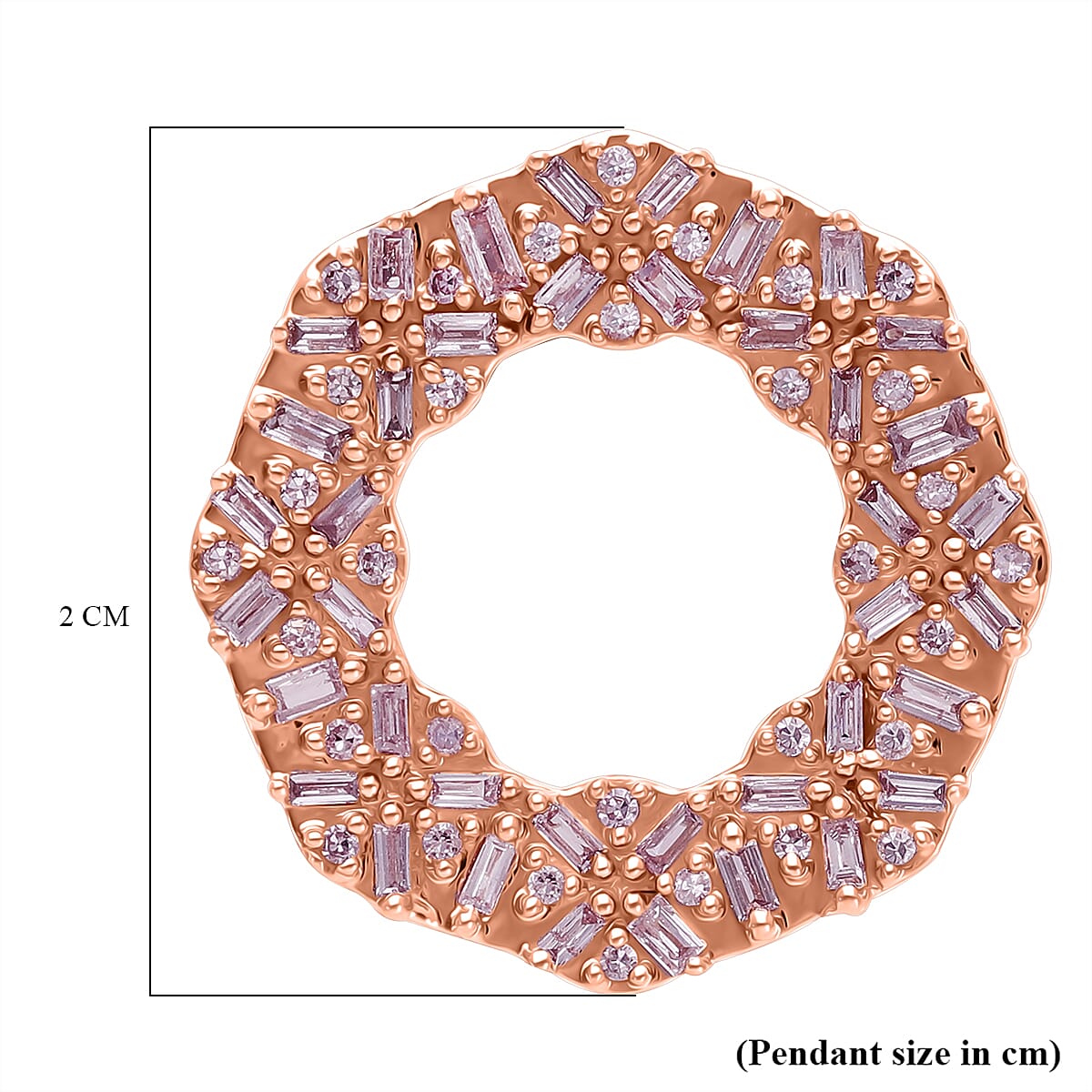 9K Rose Gold SGL Certified Natural Pink Diamond Pendant 0.52 Ct. 9K Rose Gold SGL Certified Natural Pink Diamond Pendant 0.52 Ct.