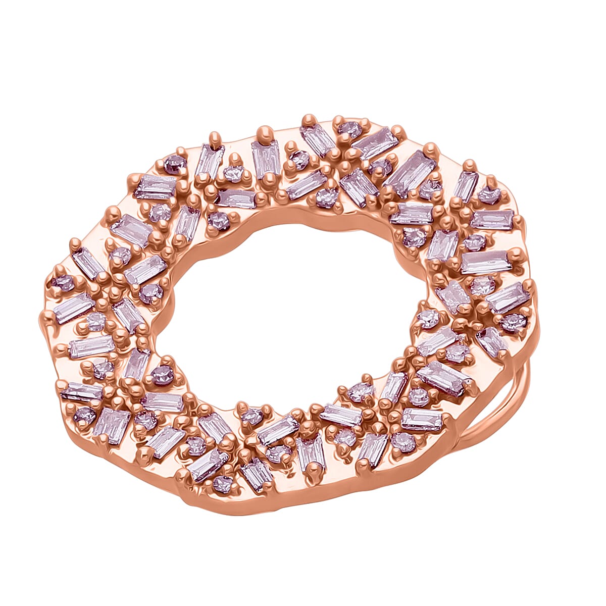 9K Rose Gold SGL Certified Natural Pink Diamond Pendant 0.52 Ct. 9K Rose Gold SGL Certified Natural Pink Diamond Pendant 0.52 Ct.