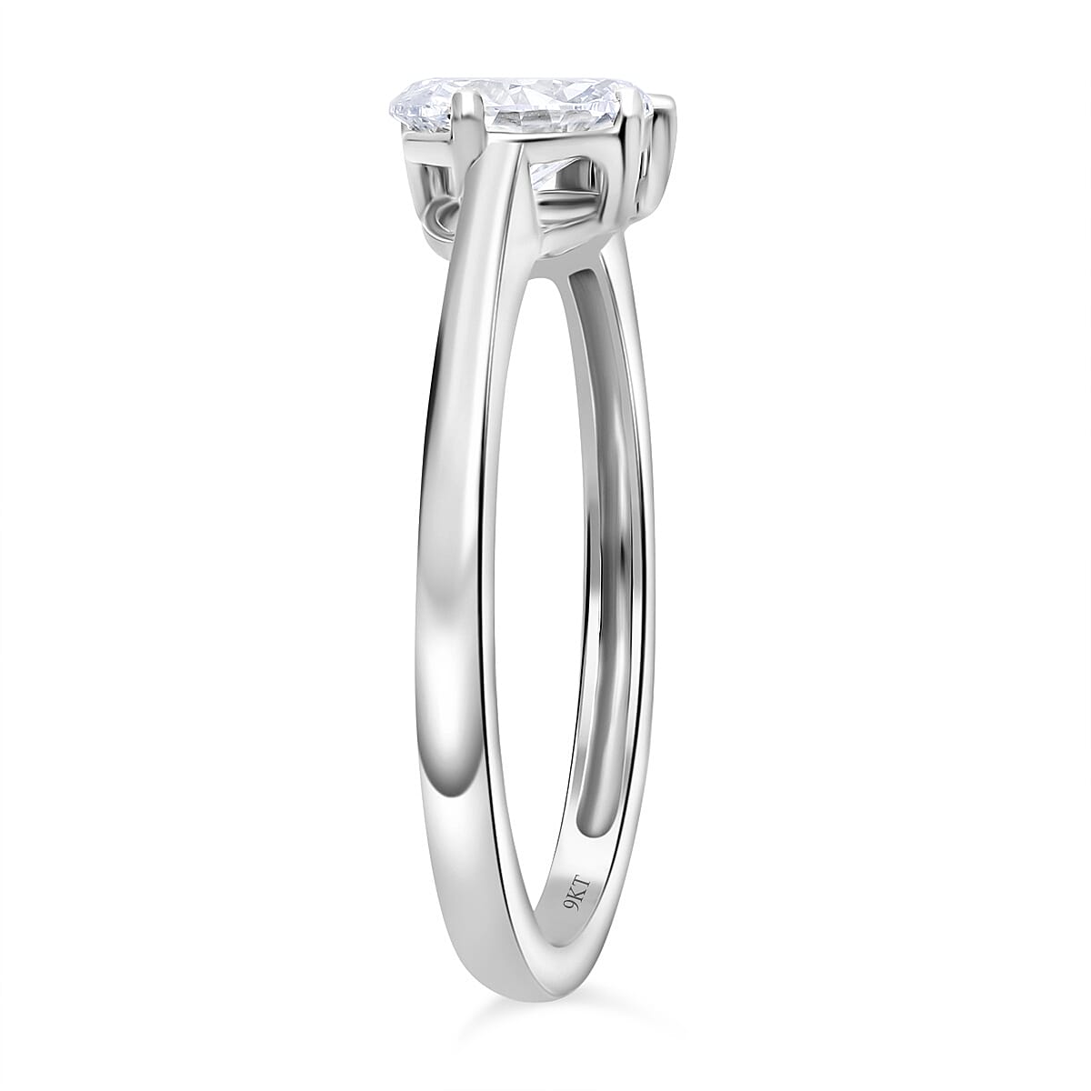 Luxuriant Lab Grown Diamond Ring in Sterling Silver