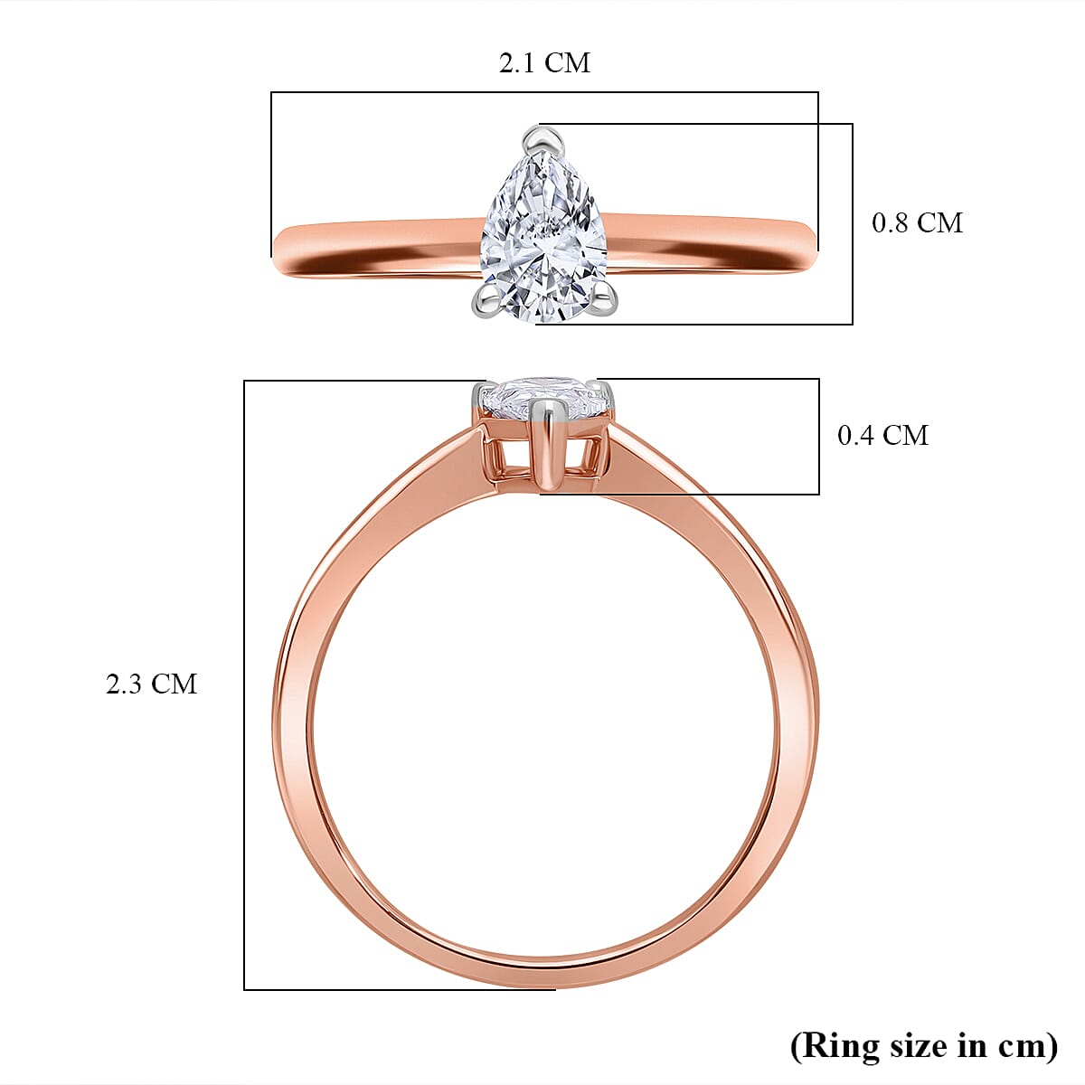 Luxuriant Diamond Lab Grown Diamond Solitaire Ring in Sterling Silver