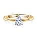 Luxuriant Diamond Lab Grown Diamond Solitaire Ring in Sterling Silver