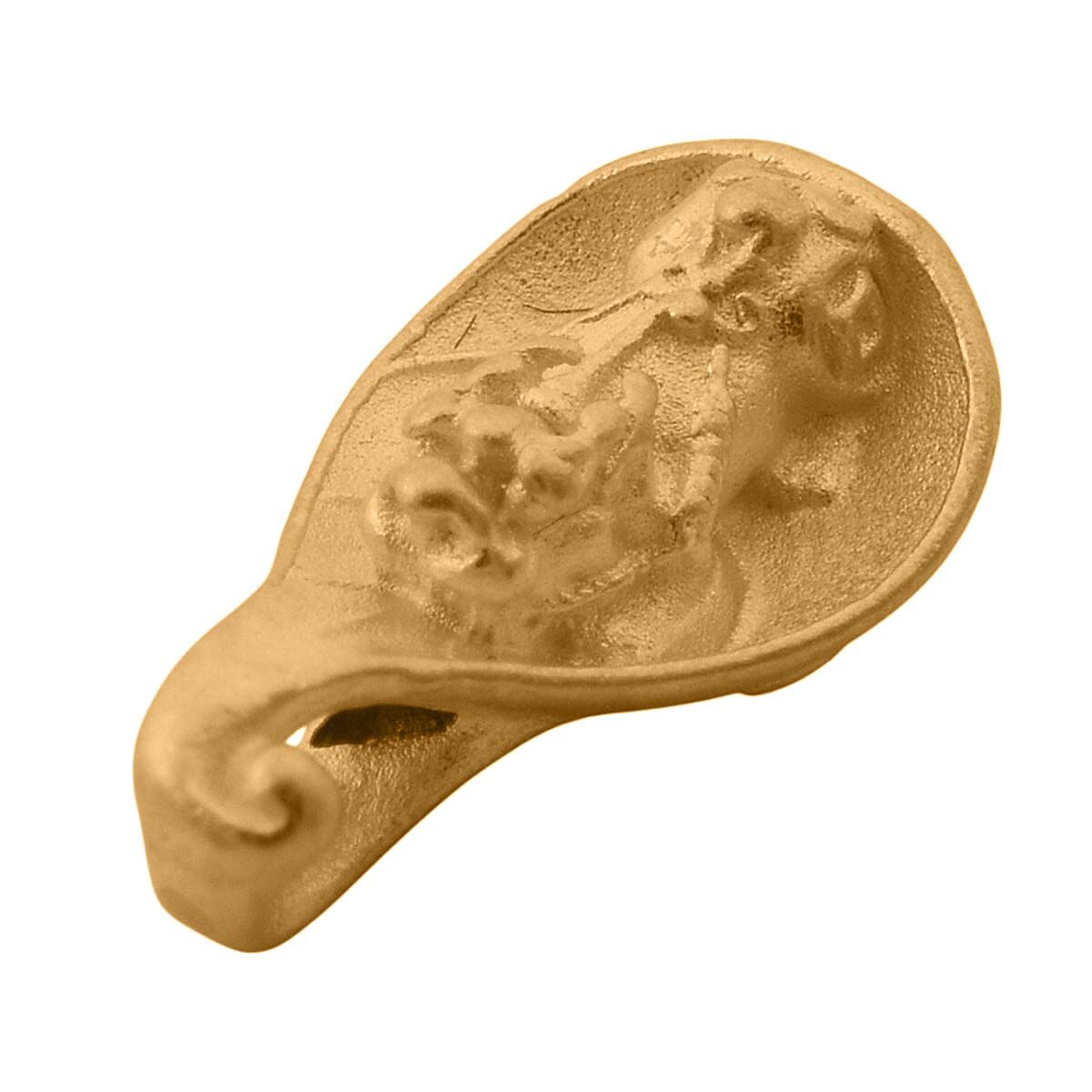 24K Yellow Gold Pixiu Leaf Pendant 24K Yellow Gold Pixiu Leaf Pendant